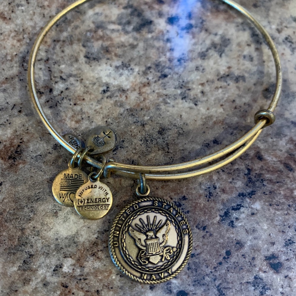 Alex and Ani Gold USN Bracelet